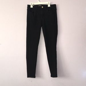 american eagle super super stretch black jeans